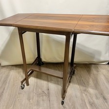 MCM Hi-Lo Typewriter Stand by Metalstand Industrial Rolling Table Metal Wood