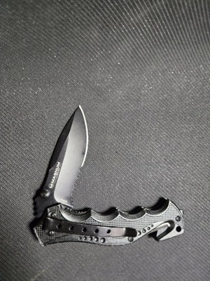 Böker Magnum Black Spear Klappmesser 440A Stahl Aluminiumgriff Schwarz