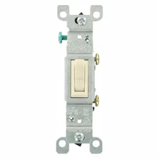 15 Amp Single-Pole Toggle Switch, Light Almond (10-Pack) 1451-2TM