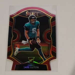 2020 Panini Select - Concourse Jake Luton #98 Maroon Prizm Die-Cut (RC)