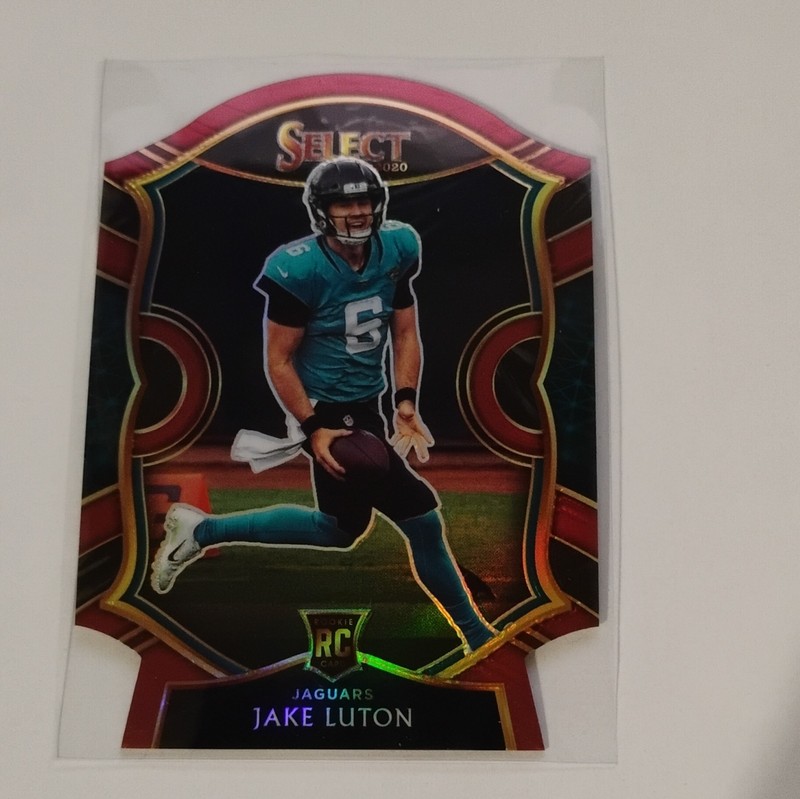2020 Panini Select - Concourse Jake Luton #98 Maroon Prizm Die-Cut (RC)