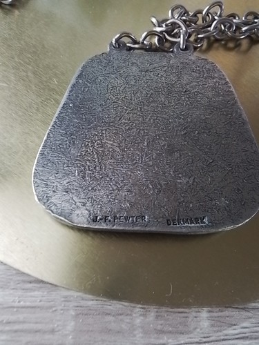 VINTAGE J F PEWTER DENMARK SIGNED - Zdjęcie 6 z 8