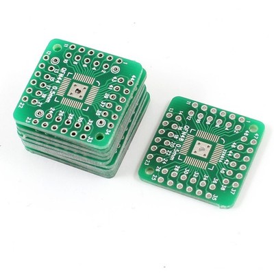 10Stk QFN44 QFN48 0,5mm Pitch doppelseitig DIP Montage Leiterplatte PCB Adapter
