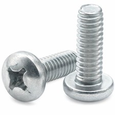 BULK BOX 8-32x3/8" Machine Screw Pan Head Phillips Zinc CR 3 12000pcs