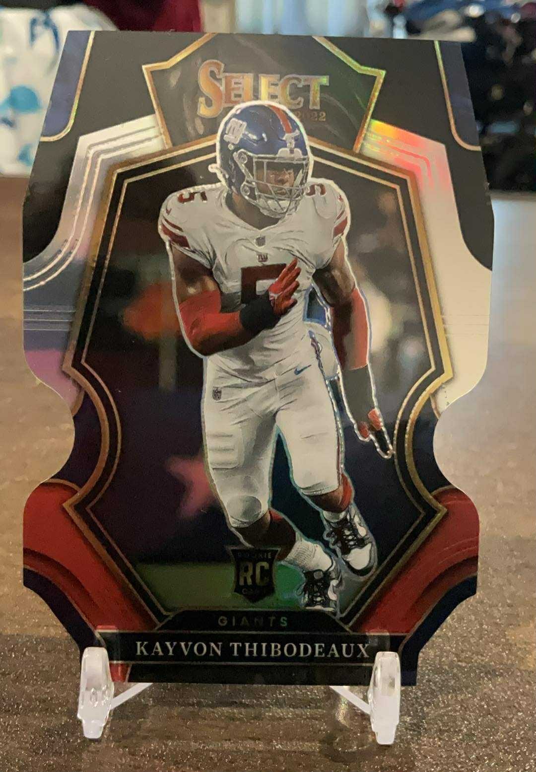 2022 Panini Select #175 Kayvon Thibodeaux Black Red Prizm Die Cut