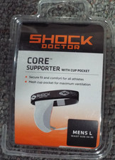 Shock Doctor Mens L waist size 34-36 Core Supporter With Cup Pocket