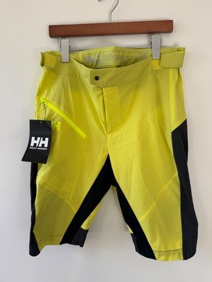 Helly Hansen ODIN Enroute Hybrid Shorts L Electric Yellow NWT Outdoor Tech 62587