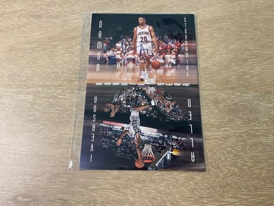 1997 Genuine Article Jumbos #D2 Allen Iverson & *Damon Stoudamire* Auto /2000 SP