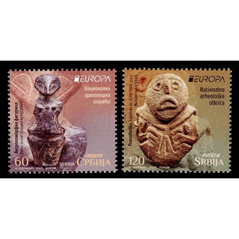 FR7807 - 2025 Serbia postEurop Scoperte Archeologiche