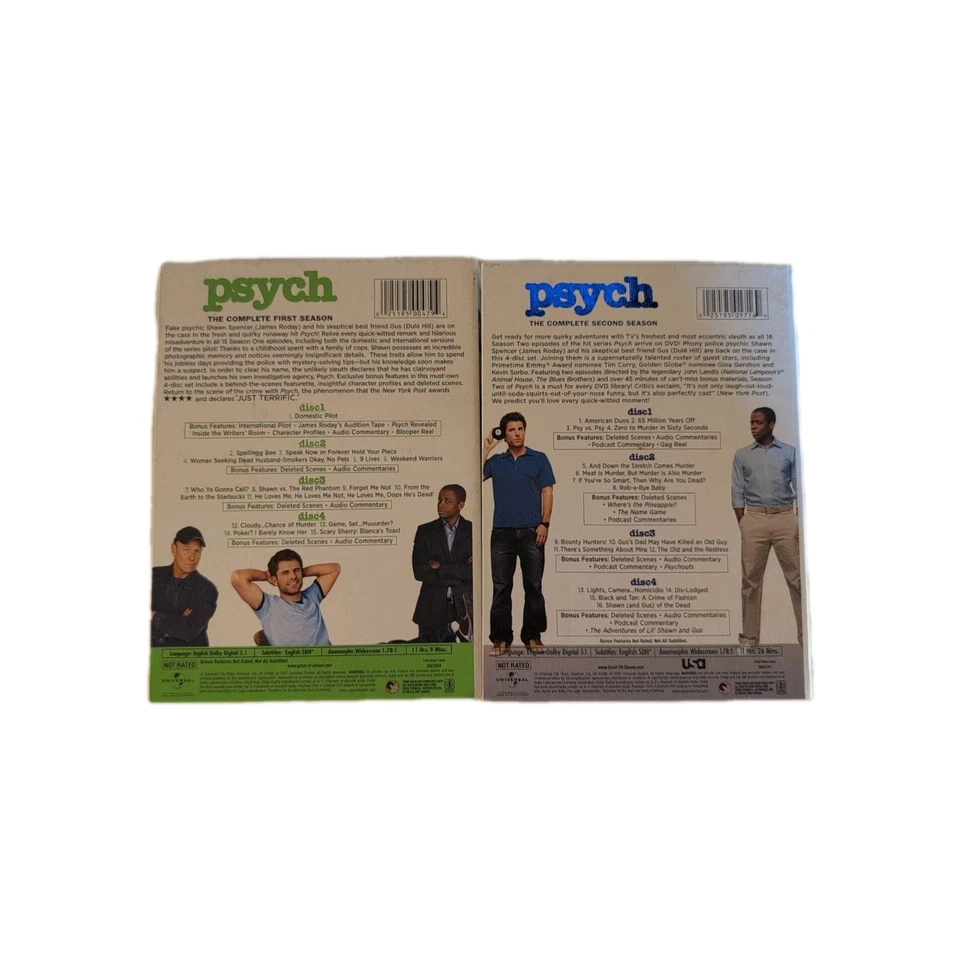 Psych Seasons 1 2 DVDs TV Series - Image 2 of 4