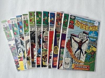 12x MARVEL TALES Silver Age - Origin Spider-Man - 1st Lizard, Kraven, Scorpion