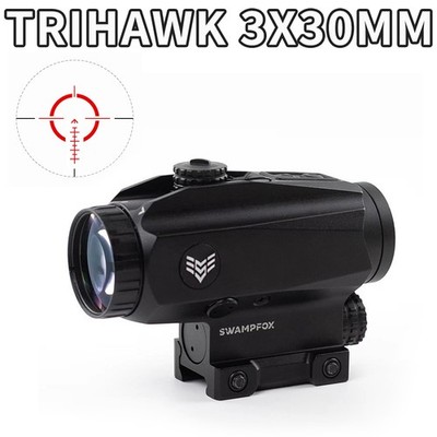 Swampfox Trihawk 3x30 Prism Scope Red Dot Sights MOA Reticle