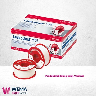 Leukoplast Hospital Rollenpflaster 9,2 m x 5 cm, Weiß, 6 Rollen PZN 04593557