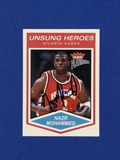 Nazr Mohammed autograph Atlanta Hawks 2004 Fleer Platinum auto signed #142 D