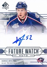 2014/15 SP Authentic #319 Kerby Rychel Future Watch TRUE ROOKIE HARD SIGNED