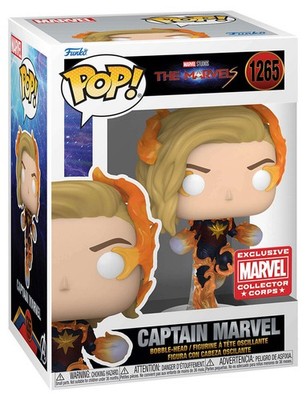 Funko POP! The Marvels #1265 Captain Marvel (Flames) - Collector