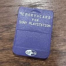 Nyko Memory Card for Sony PlayStation 1 Console Purple