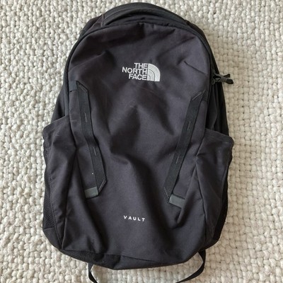 The North Face Vault Black Hiking Travel School Laptop Camping Backpack Flaw