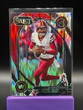 Jayden Daniels RC 2024 Panini Select Black & Red Shock Club Level No. 217