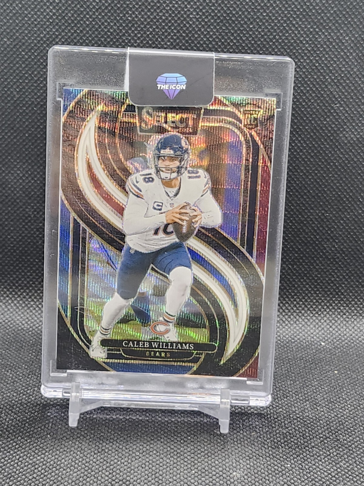 48@ 2024 Panini Select Premier Level Caleb Williams #114 Tri-Color Prizm /249 RC