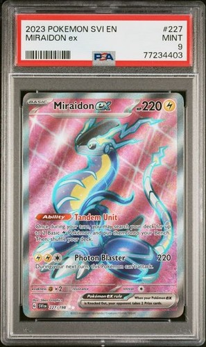 Miraidon ex graded PSA 9 for sale on eBay