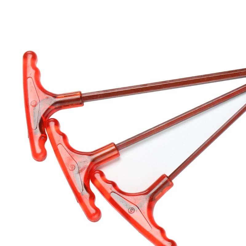 T-Handle Metric Hex Allen Keys Wrench Flat End Head 2mm To 10mm Alloy Steel - Image 2 of 4