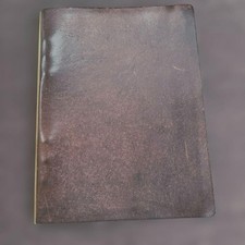 Plotter A5 Pueblo Leather Binder Brown Gold Ring Box Included Used