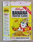 Vintage 1981 Kelloggs Banana Frosted Flakes used complete Cereal Box