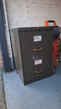 Vintage RONEO Metal Filing Cabinet 2 Drawer
