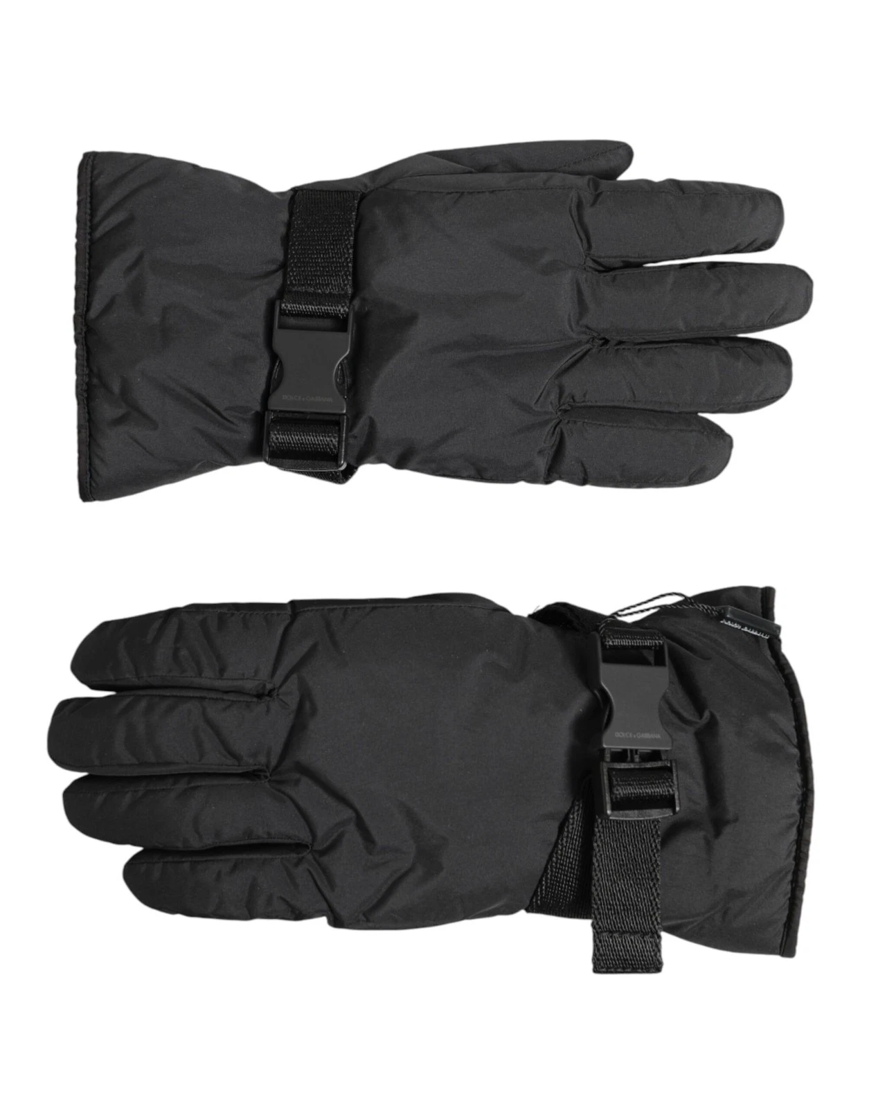 Dolce & Gabbana Black Windproof Ski Winter Warm Non Slip Men's Gloves