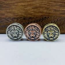 Lion Brass Bead Parachute Cord Knife Lanyard Pendant EDC DIY Accessories