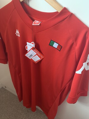 Kappa Italien Flagge Fußball Trikot Nummer 10 - weiß Erwachsene Large schmale Passform 