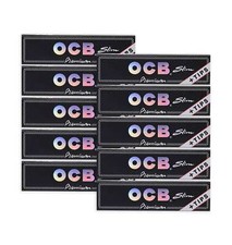 OCB Premium Cigarette Rolling Paper King Size Slim  Tips 10 Booklets 