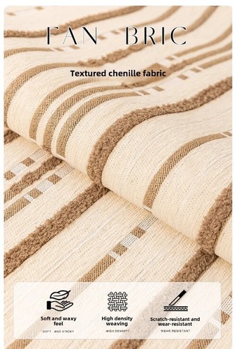 Cojín de sofá de chenilla texturizado, funda de sofá antideslizante universal para todas las estaciones - Imagen 12 de 28
