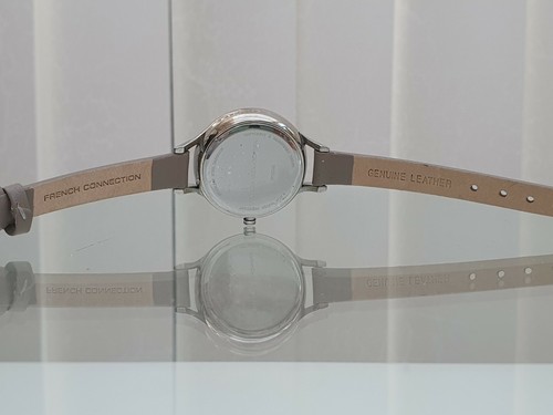 New French Connection FCUK Ladies Watch Grey Leather str. Lightweight RRP£89(p75 - Picture 10 of 12