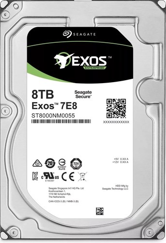 14x SEAGATE EXOS 8TB 3.5" SAS HDD Festplatte ST8000NM0075 Enterprise 7E8 FW E004