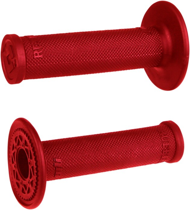 ODI Ruffian No-Waffle MX Grips 120mm Red