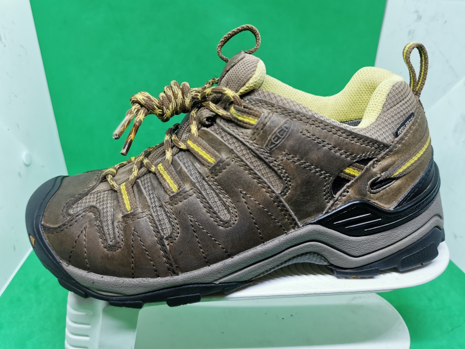 Scarpe da trekking Keen Dry Voyageur GTS 0511 in pelle marrone con lacci da donna taglia 8