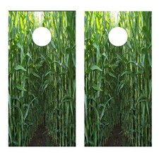 Corn Rows Design B Cornhole Board Decal Wraps