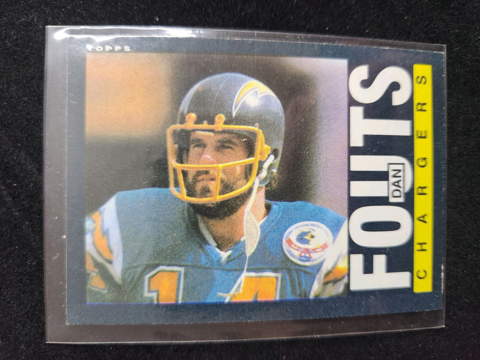 1985 Topps Football Dan Fouts #372 San Diego Chargers HOF