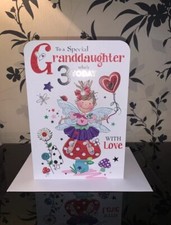 Granddaughter 3rd Birthday Card By Jonny Javelin