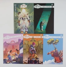 Giga #1-5 VF/NM complete series - giant mech sci-fi - Alex Paknadel - Vault set