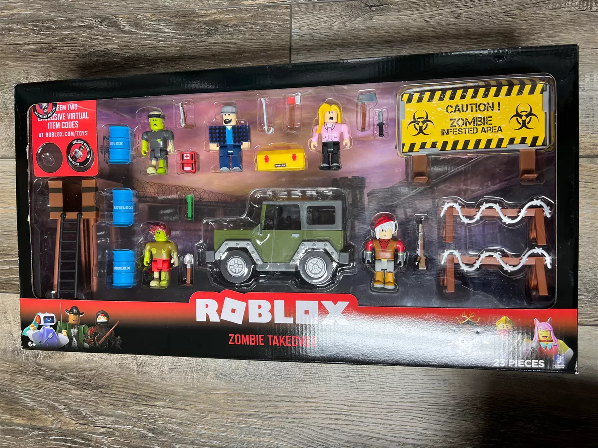 Roblox Action Collection - Zombie Attack Playset [Includes Exclusive  Virtual Item] 