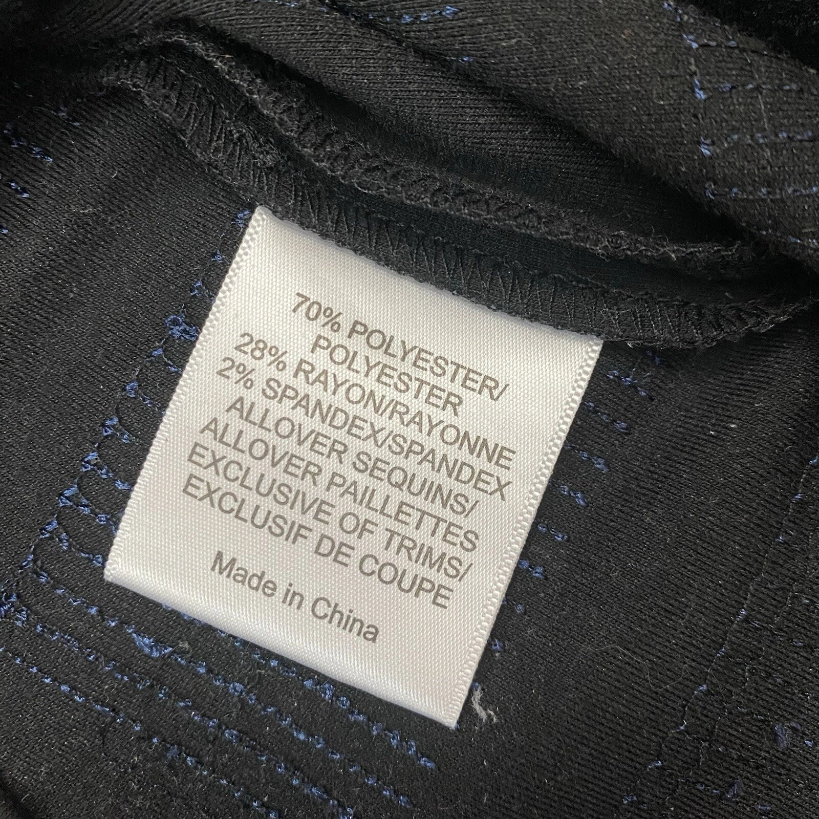 Abito da festa Tory Burch blu con paillettes manica lunga taglia XS