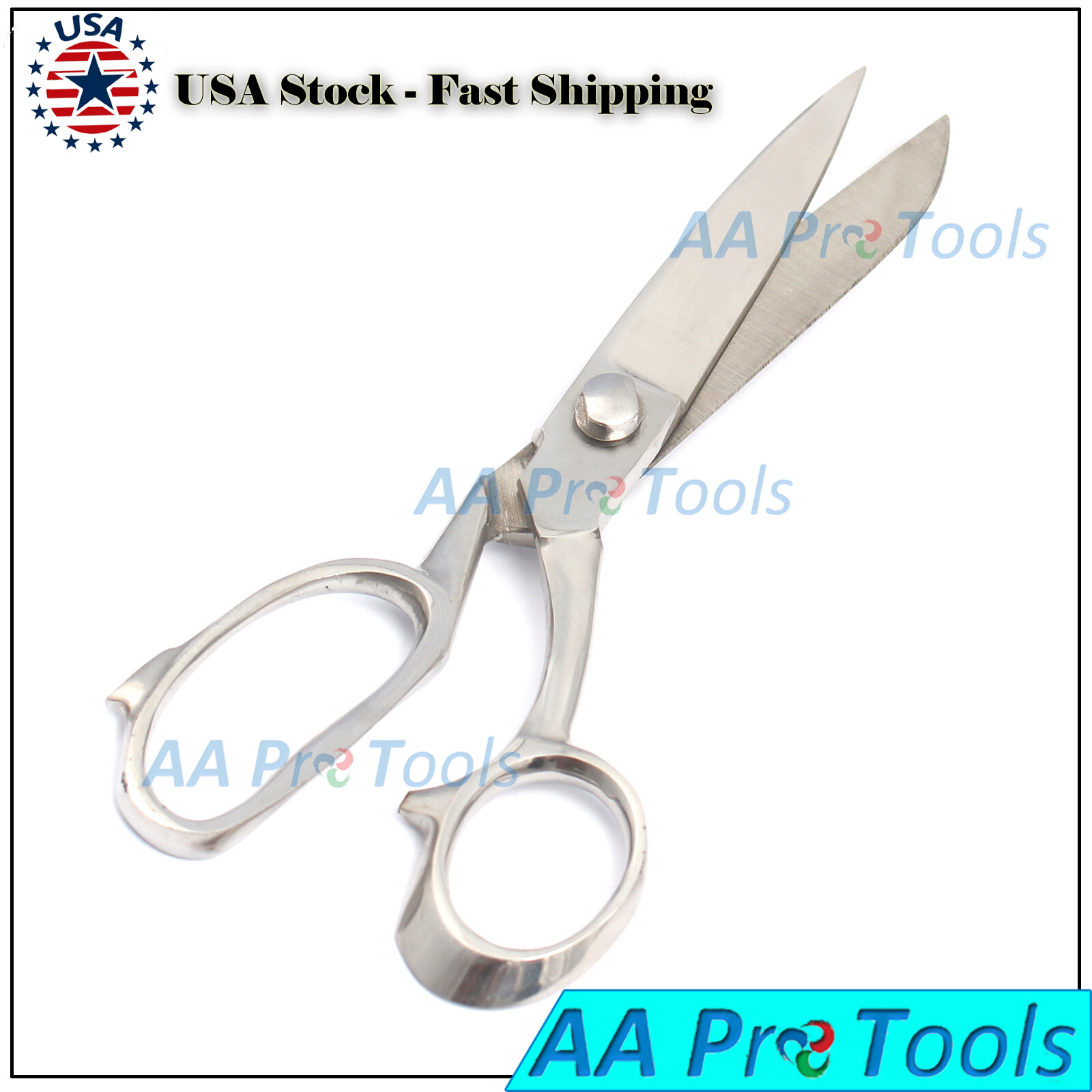 9-Inch Silver Tailor Scissors for Sewing Dressmaking Upholstery Fabric Cutting-image