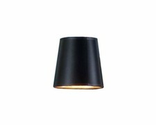 Five Inch Clip on Chandelier Lampshade with Nickel Bulb Clip Black 