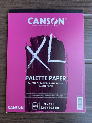 Canson Palette Pad, Coated Paper, 9 x 12 Inch, Art Paper