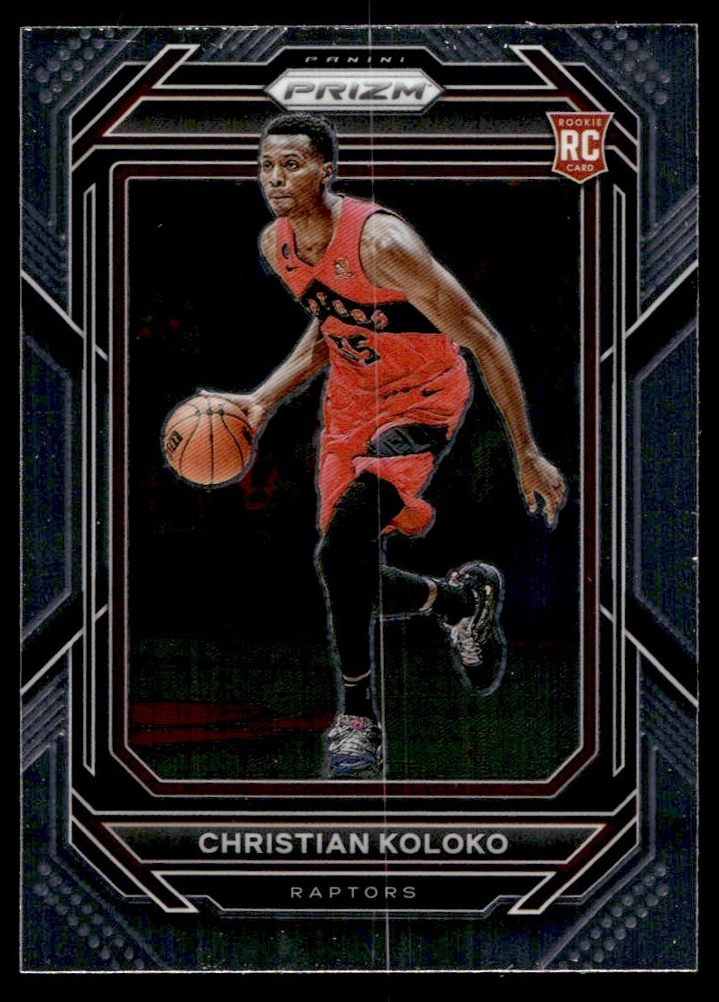 2022-23 Panini Prizm Christian Koloko Rookie G11 Toronto Raptors #265