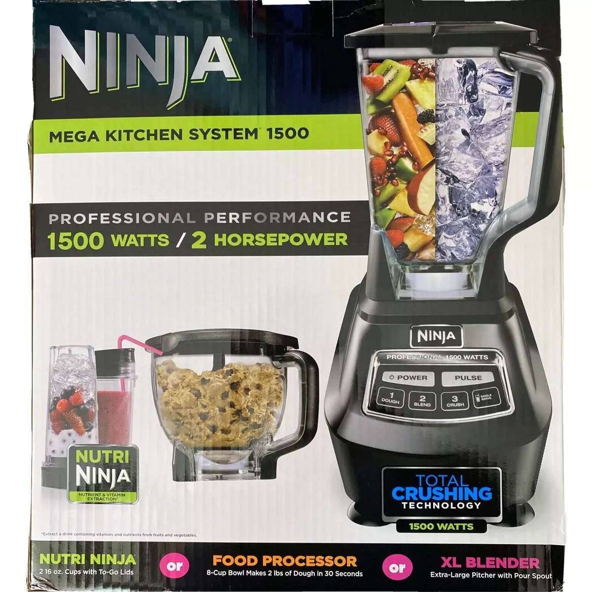 Ninja Mega Kitchen System Blender/Food Processor BL770 With 1500W  737278698010