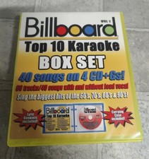 USED Billboard Top 10 Karaoke Vol. 1 Box Set 40 Songs On 4 CD Gs